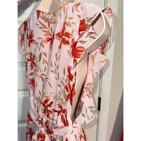 Pink Lily Pink and Red Floral Maxi Dress, Women's Size S - Picture 11 of 12